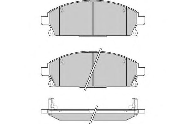 Комплект тормозных колодок, дисковый тормоз 12-1068