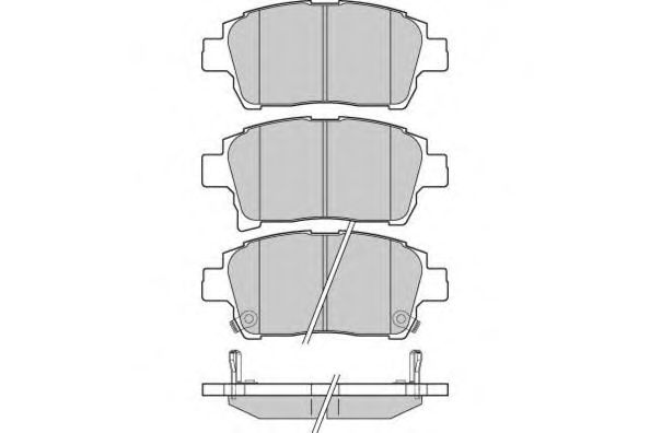 Комплект тормозных колодок, дисковый тормоз 12-1201