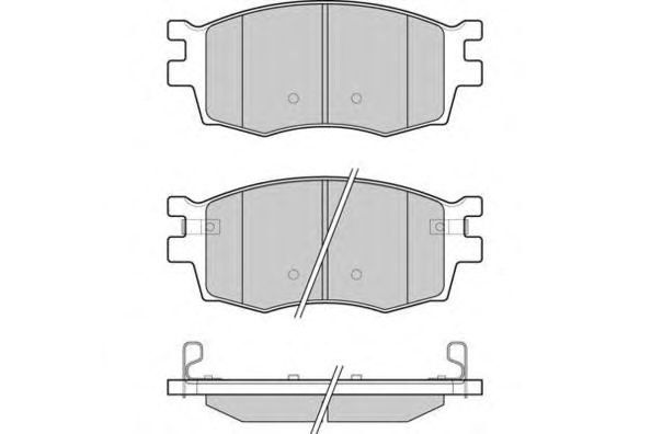 Комплект тормозных колодок, дисковый тормоз 12-1240