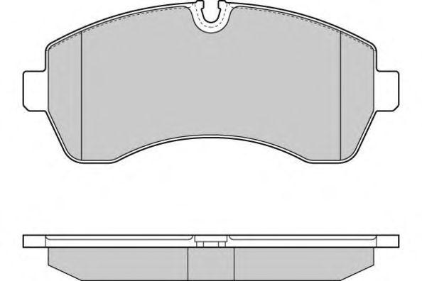 Комплект тормозных колодок, дисковый тормоз 12-1290