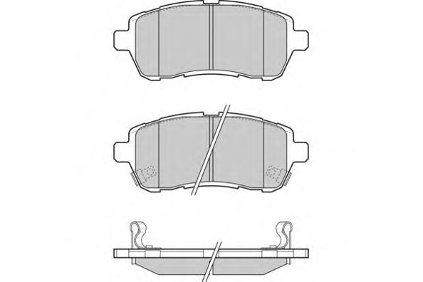 Комплект тормозных колодок, дисковый тормоз 12-1316