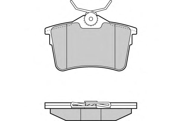 Комплект тормозных колодок, дисковый тормоз 12-1386