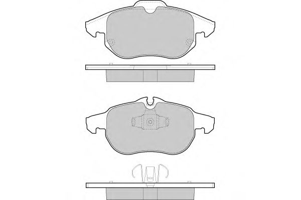 Комплект тормозных колодок, дисковый тормоз 12-1402