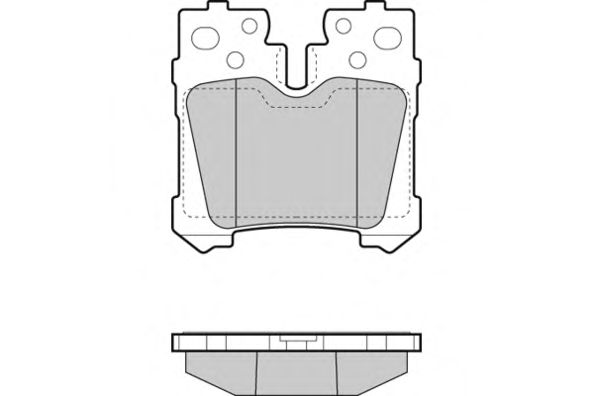 Комплект тормозных колодок, дисковый тормоз 12-1463