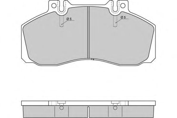 Комплект тормозных колодок, дисковый тормоз 12-5289