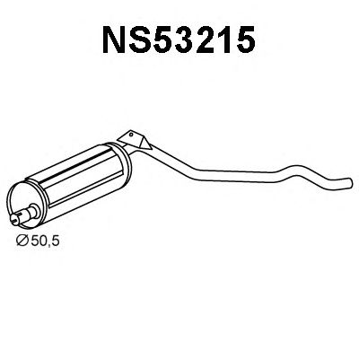 Глушитель выхлопных газов конечный NS53215