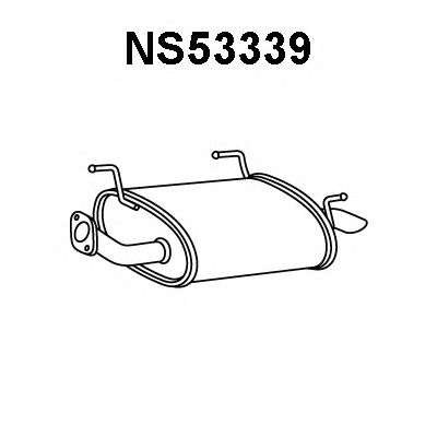 Глушитель выхлопных газов конечный NS53339
