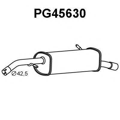 Silenciador posterior PG45630