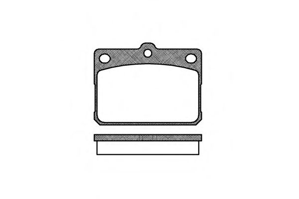 Комплект тормозных колодок, дисковый тормоз P1793.20