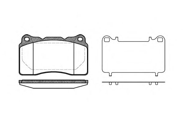 Комплект тормозных колодок, дисковый тормоз P7663.10