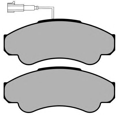 Комплект тормозных колодок, дисковый тормоз PA1284
