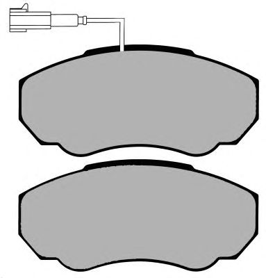 Комплект тормозных колодок, дисковый тормоз PA1285