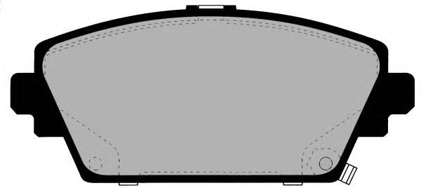 Комплект тормозных колодок, дисковый тормоз PA1341