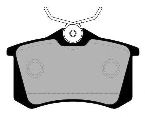 Комплект тормозных колодок, дисковый тормоз PA1425