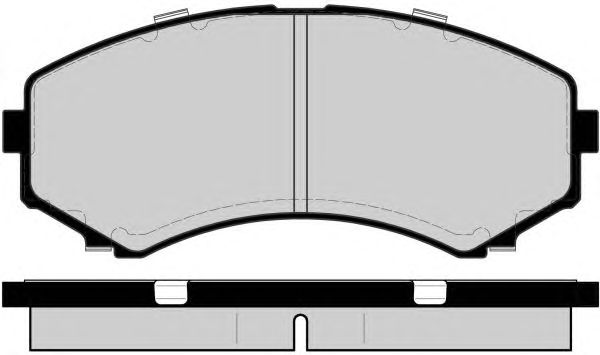 Комплект тормозных колодок, дисковый тормоз PA1493