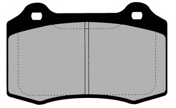 Комплект тормозных колодок, дисковый тормоз PA1512
