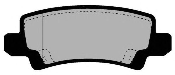 Комплект тормозных колодок, дисковый тормоз PA1554