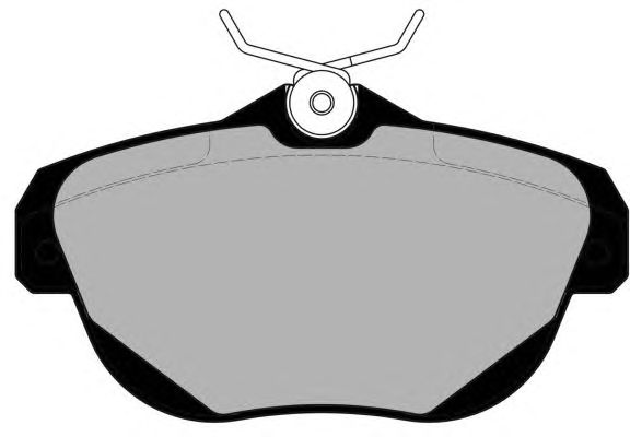 Комплект тормозных колодок, дисковый тормоз PA1751
