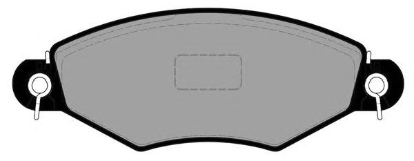 Комплект тормозных колодок, дисковый тормоз PA1821