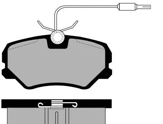 Комплект тормозных колодок, дисковый тормоз PA493