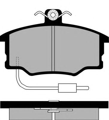 Kit de plaquettes de frein, frein à disque PA498