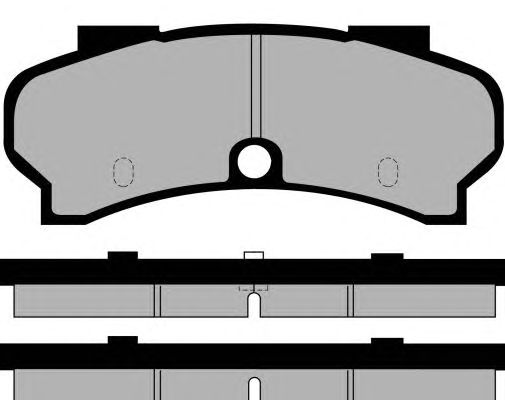 Комплект тормозных колодок, дисковый тормоз PA514