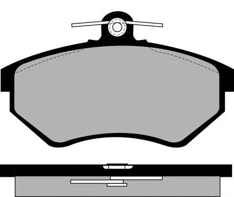 Kit de plaquettes de frein, frein à disque PA819