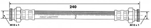 Tubo flexible de frenos FBH6296