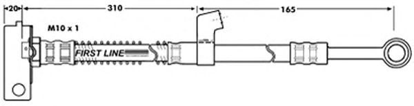Tubo flexible de frenos FBH7035