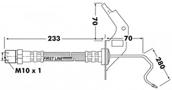 Tubo flexible de frenos FBH7120