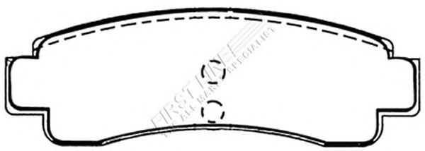 Комплект тормозных колодок, дисковый тормоз FBP1378