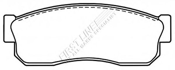 Комплект тормозных колодок, дисковый тормоз FBP1515