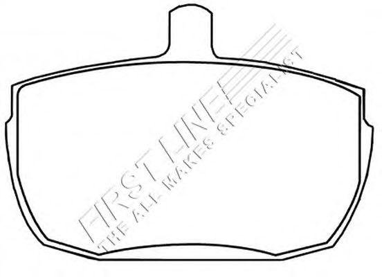 Комплект тормозных колодок, дисковый тормоз FBP3037