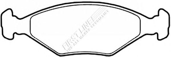 Комплект тормозных колодок, дисковый тормоз FBP3041