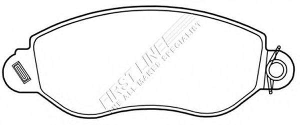 Kit de plaquettes de frein, frein à disque FBP3343