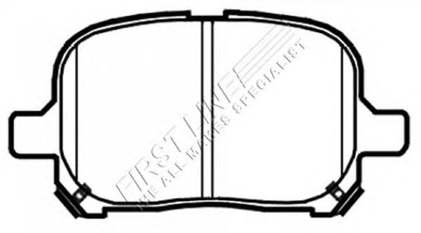 Комплект тормозных колодок, дисковый тормоз FBP3442