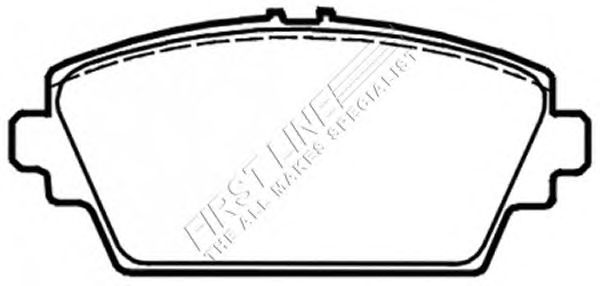 Комплект тормозных колодок, дисковый тормоз FBP3443