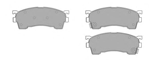 Комплект тормозных колодок, дисковый тормоз FBP-1610