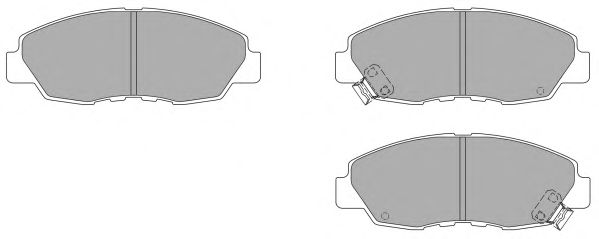 Комплект тормозных колодок, дисковый тормоз FBP-1529