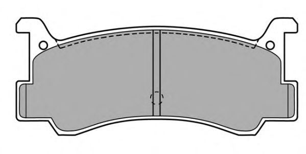 Комплект тормозных колодок, дисковый тормоз FBP-0588