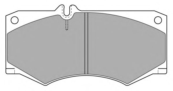 Комплект тормозных колодок, дисковый тормоз FBP-0315