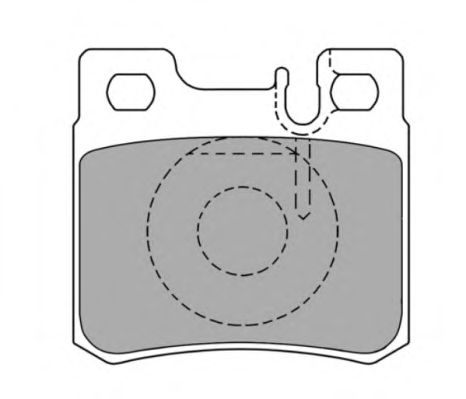 Комплект тормозных колодок, дисковый тормоз FBP-0798