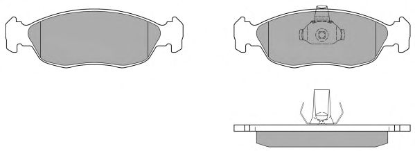 Комплект тормозных колодок, дисковый тормоз FBP-0902-01