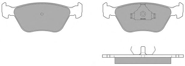 Комплект тормозных колодок, дисковый тормоз FBP-1028
