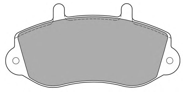 Комплект тормозных колодок, дисковый тормоз FBP-1140