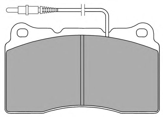 Kit de plaquettes de frein, frein à disque FBP-1148-01