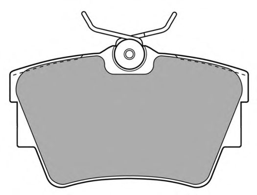 Комплект тормозных колодок, дисковый тормоз FBP-1152