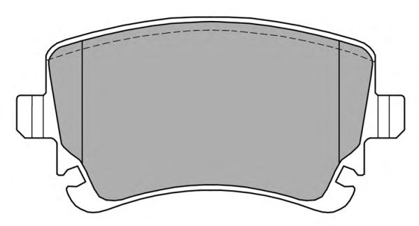 Комплект тормозных колодок, дисковый тормоз FBP-1368