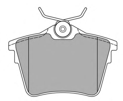 Комплект тормозных колодок, дисковый тормоз FBP-1409