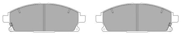 Комплект тормозных колодок, дисковый тормоз FBP-0790